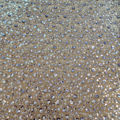 Ditsy floral beaded sequin mesh fabric