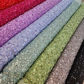 Ditsy floral beaded sequin mesh fabric