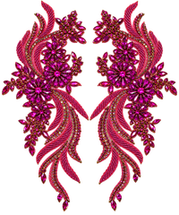 Cascade Appliqué Pair