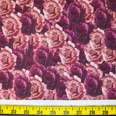 Floral Print Cotton (Magenta/peach)