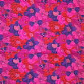 Floral Print Cotton (red/purple/blue)