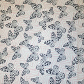 Butterfly Print Cotton (Pink/black/white)
