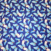 Butterfly Print Cotton (blue/yellow)