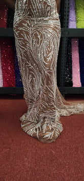 Beaded Sequin lace Fabric