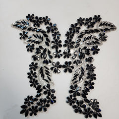 Iris Iron-On Applique Pair
