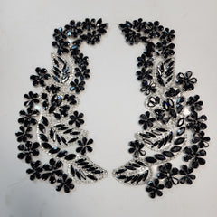 Iris Iron-On Applique Pair