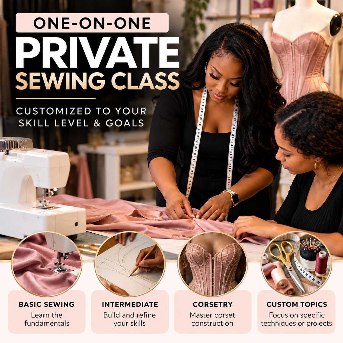 One-on-One Private Sewing Class