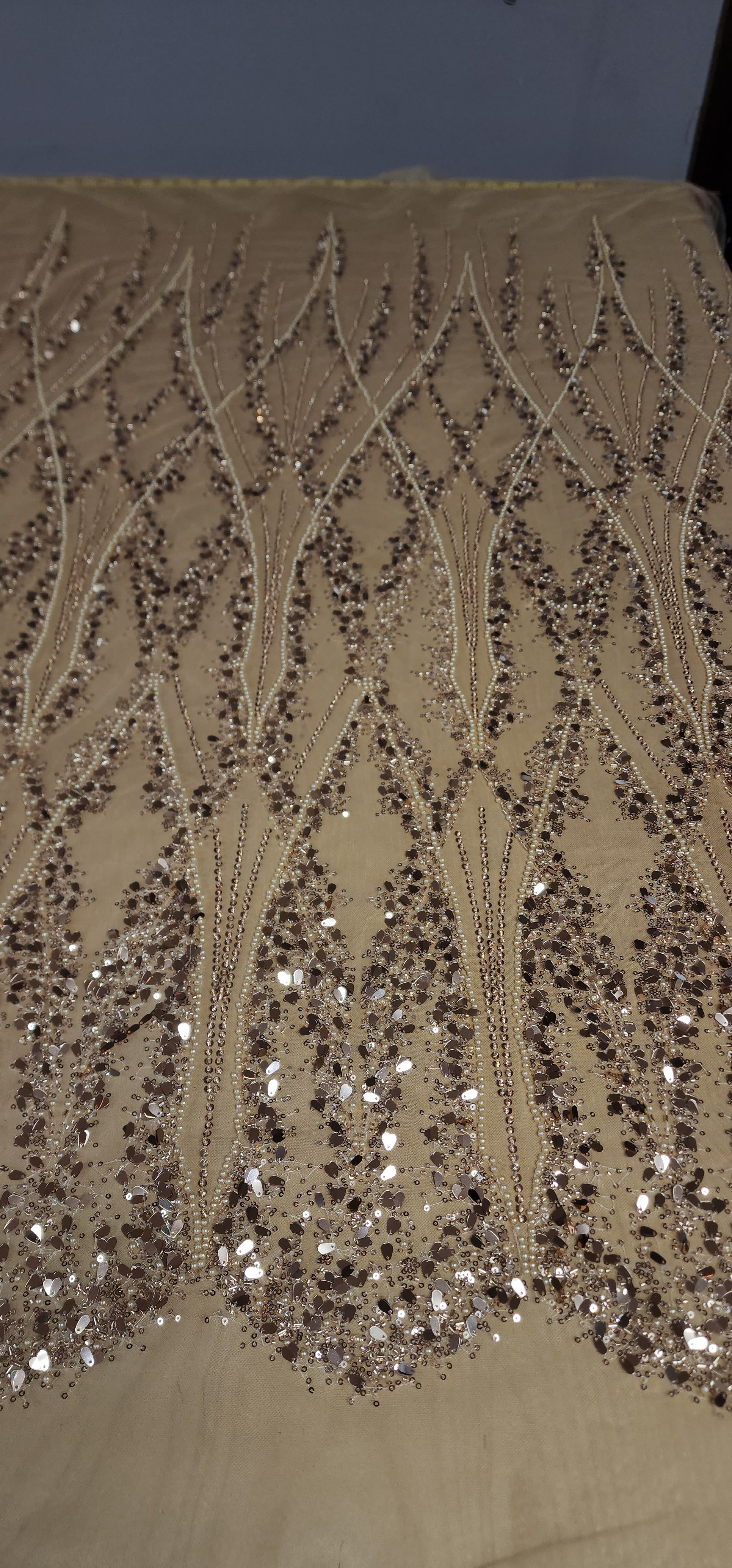 Beaded Sequin Panel lace