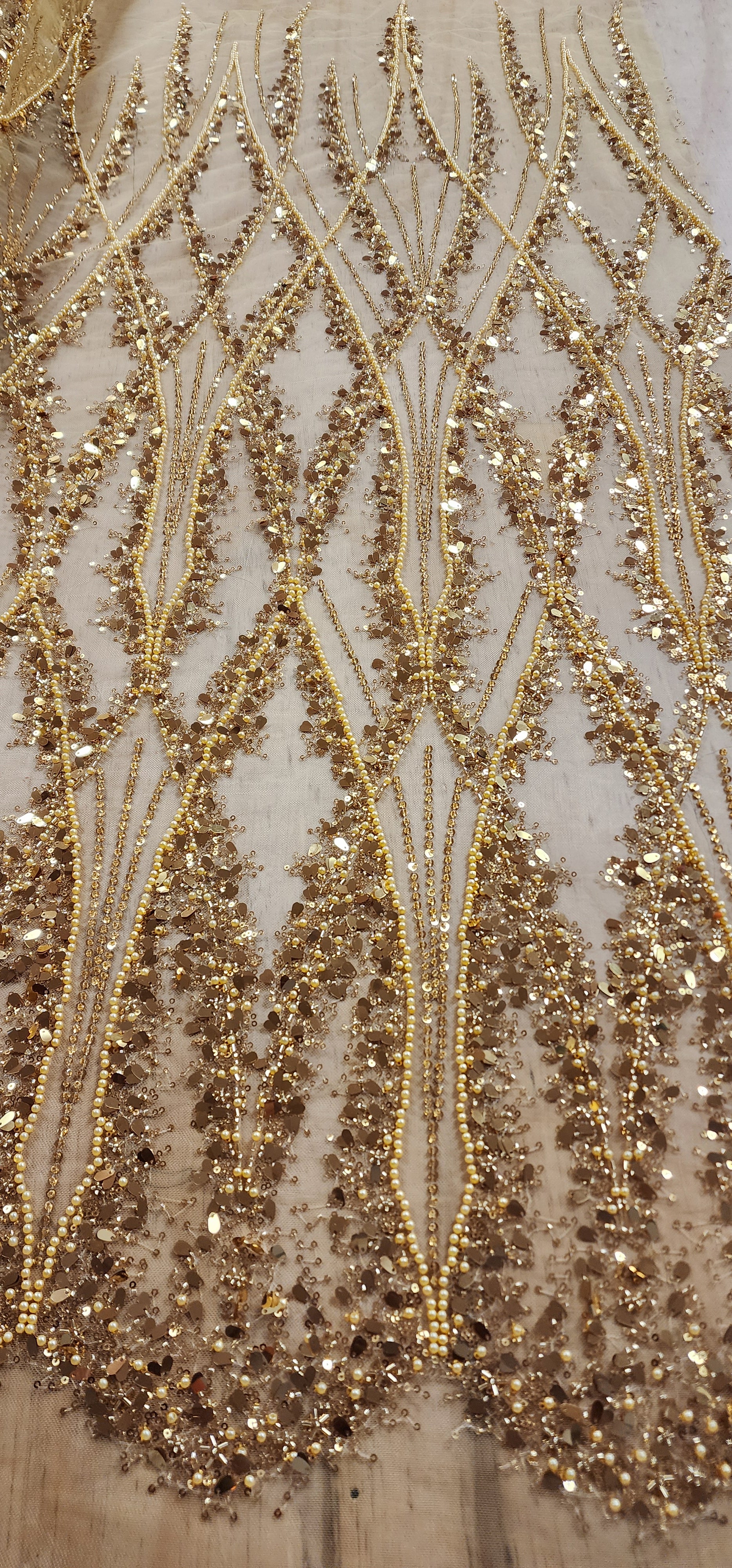 Beaded Sequin Panel lace