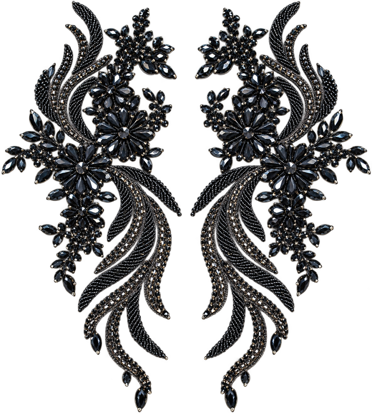 Cascade Appliqué Pair