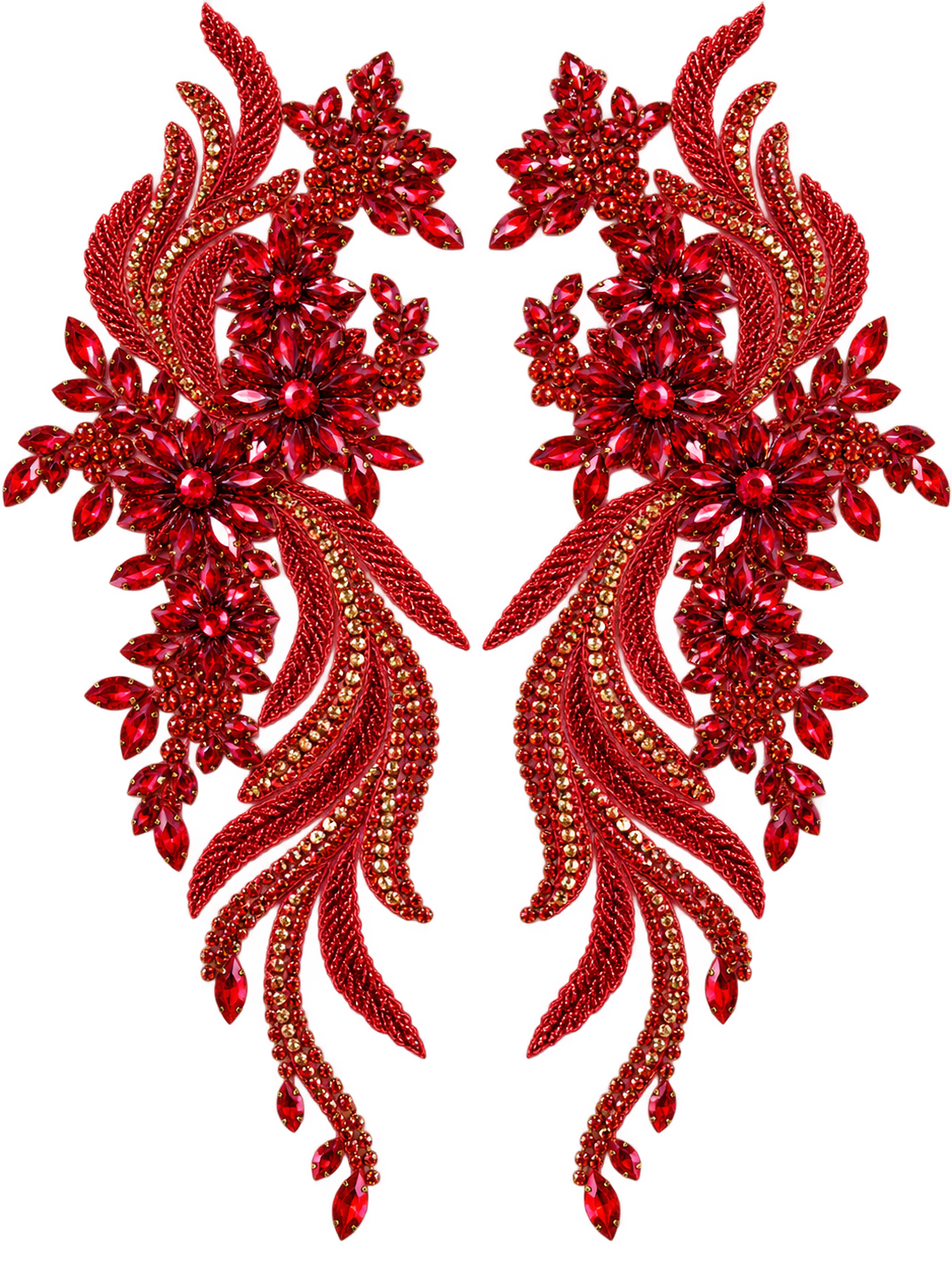 Cascade Appliqué Pair