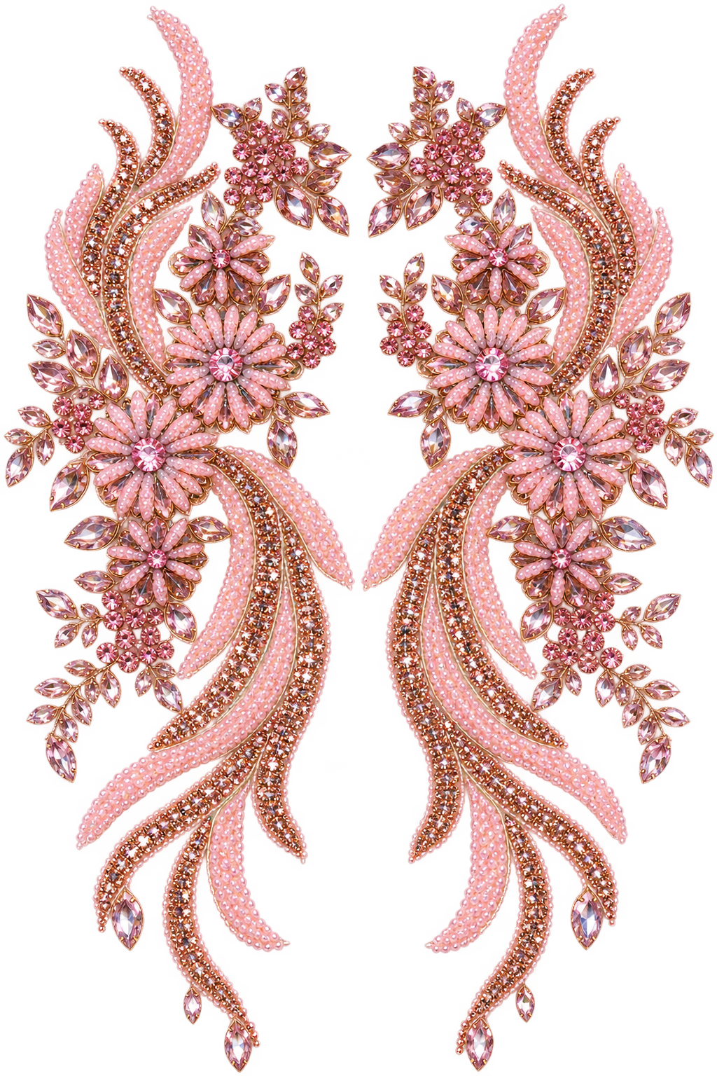Cascade Appliqué Pair