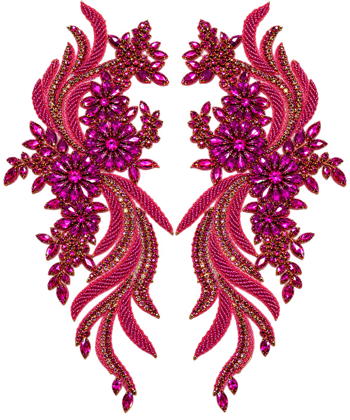 Cascade Appliqué Pair
