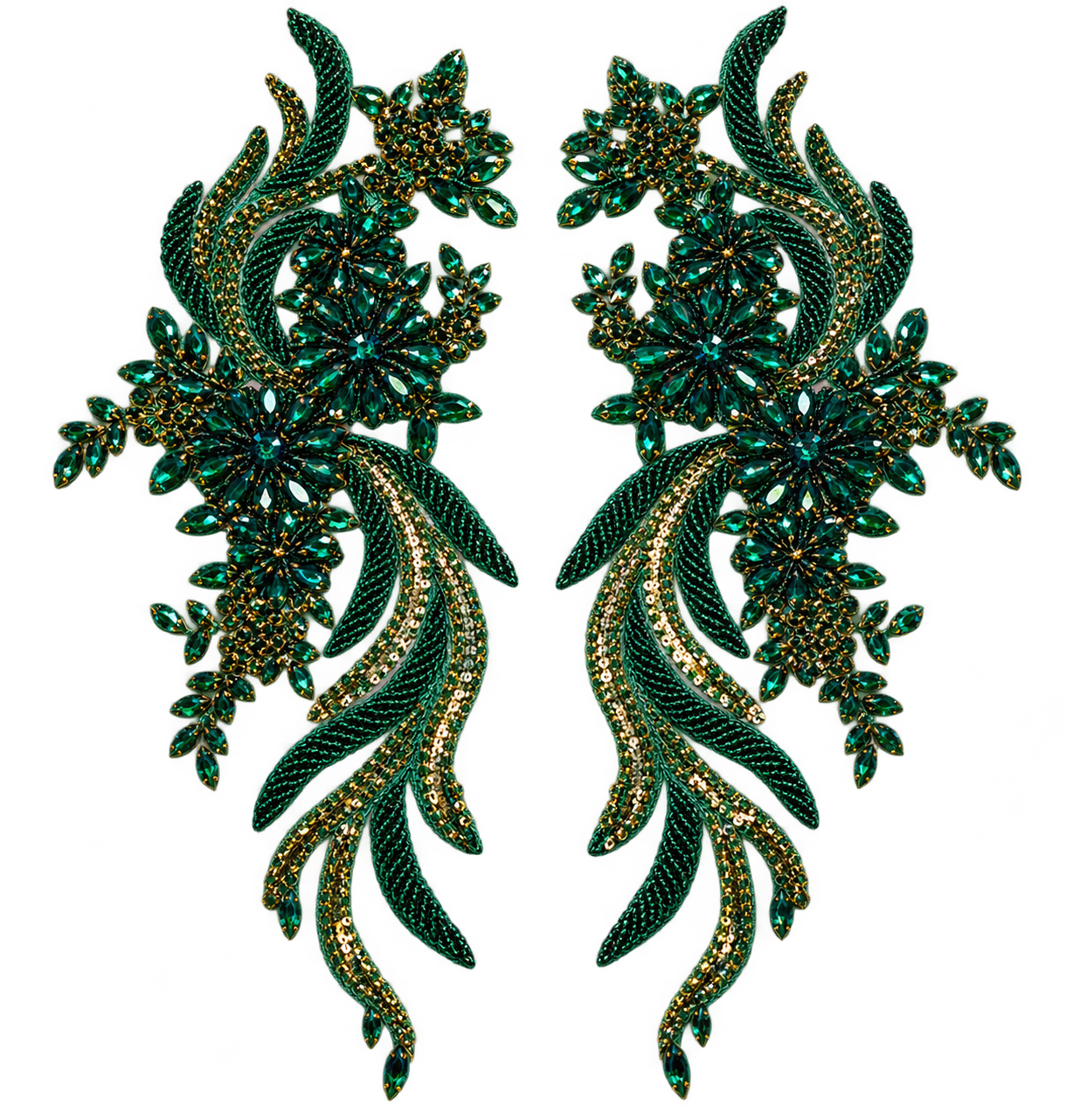 Cascade Appliqué Pair