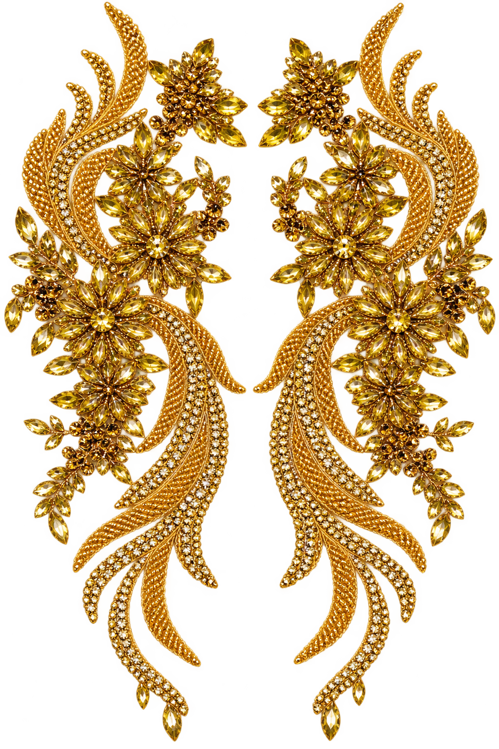 Cascade Appliqué Pair