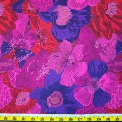 Floral Print Cotton (red/purple/blue)