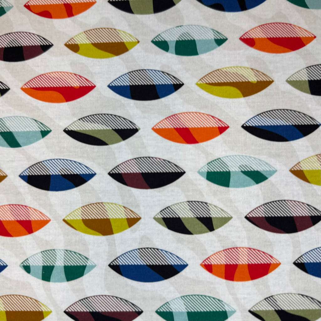 Printed Cotton (white/orange/blue/green/olive)