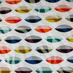 Printed Cotton (white/orange/blue/green/olive)