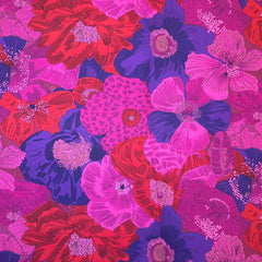 Floral Print Cotton (red/purple/blue)