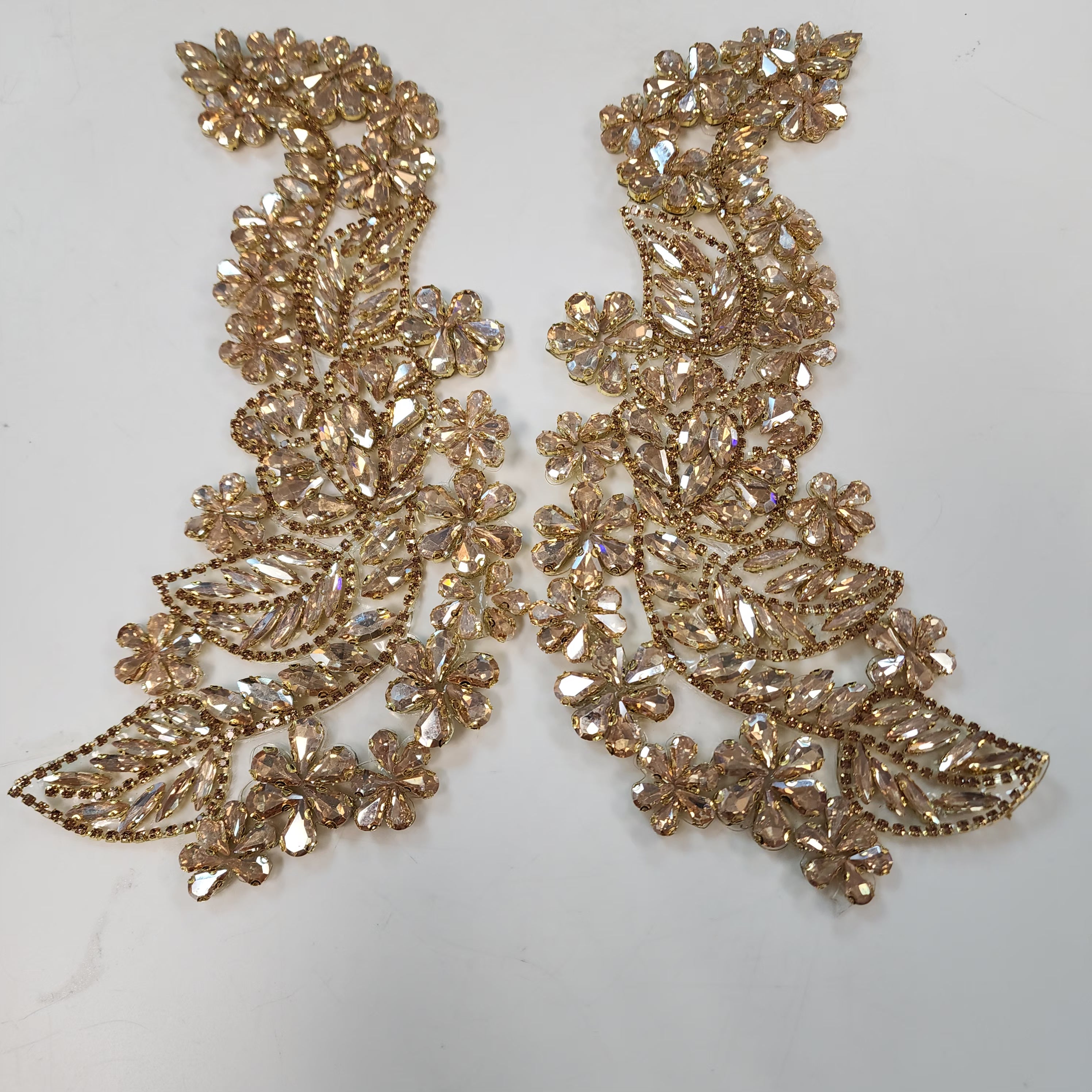 Iris Iron-On Applique Pair