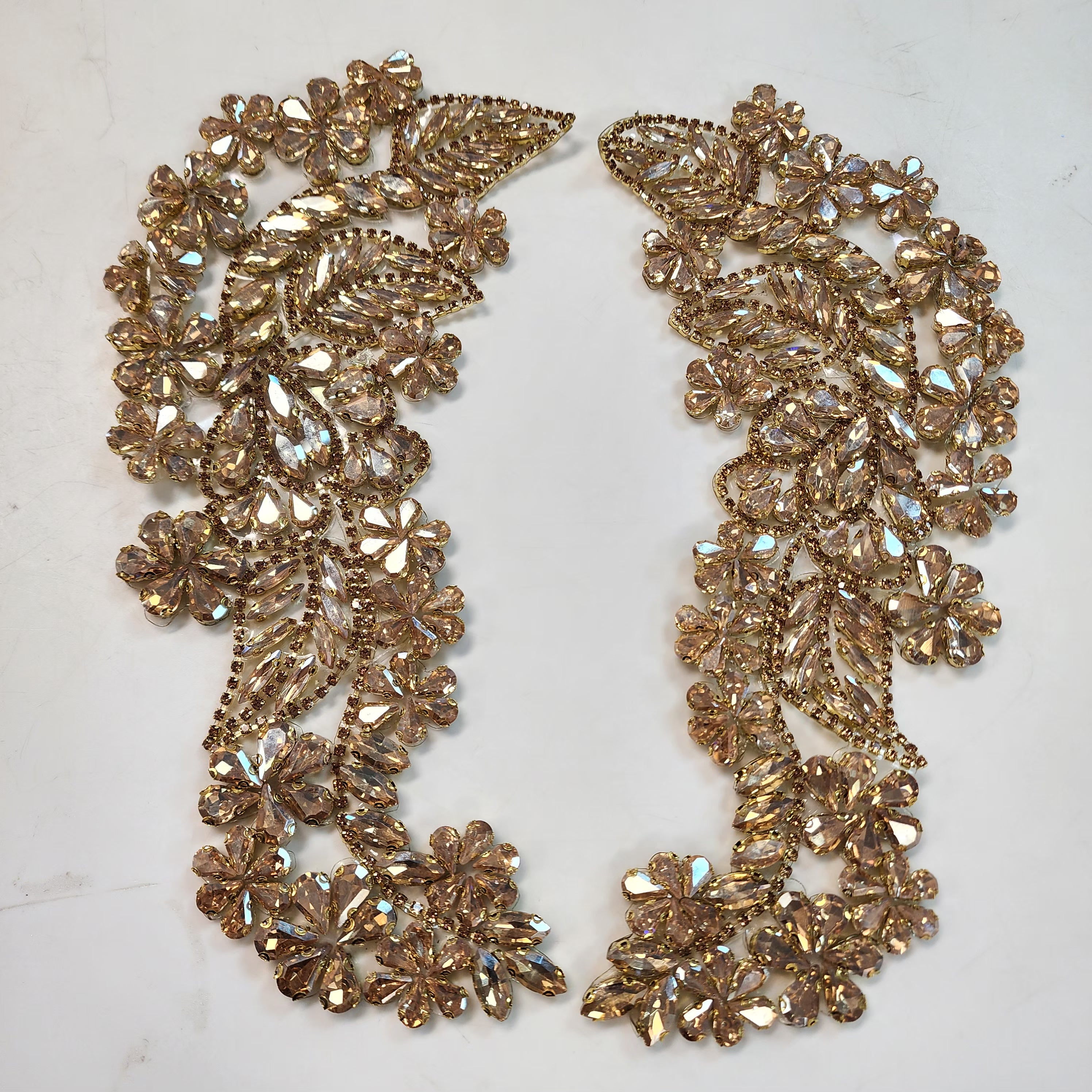 Iris Iron-On Applique Pair