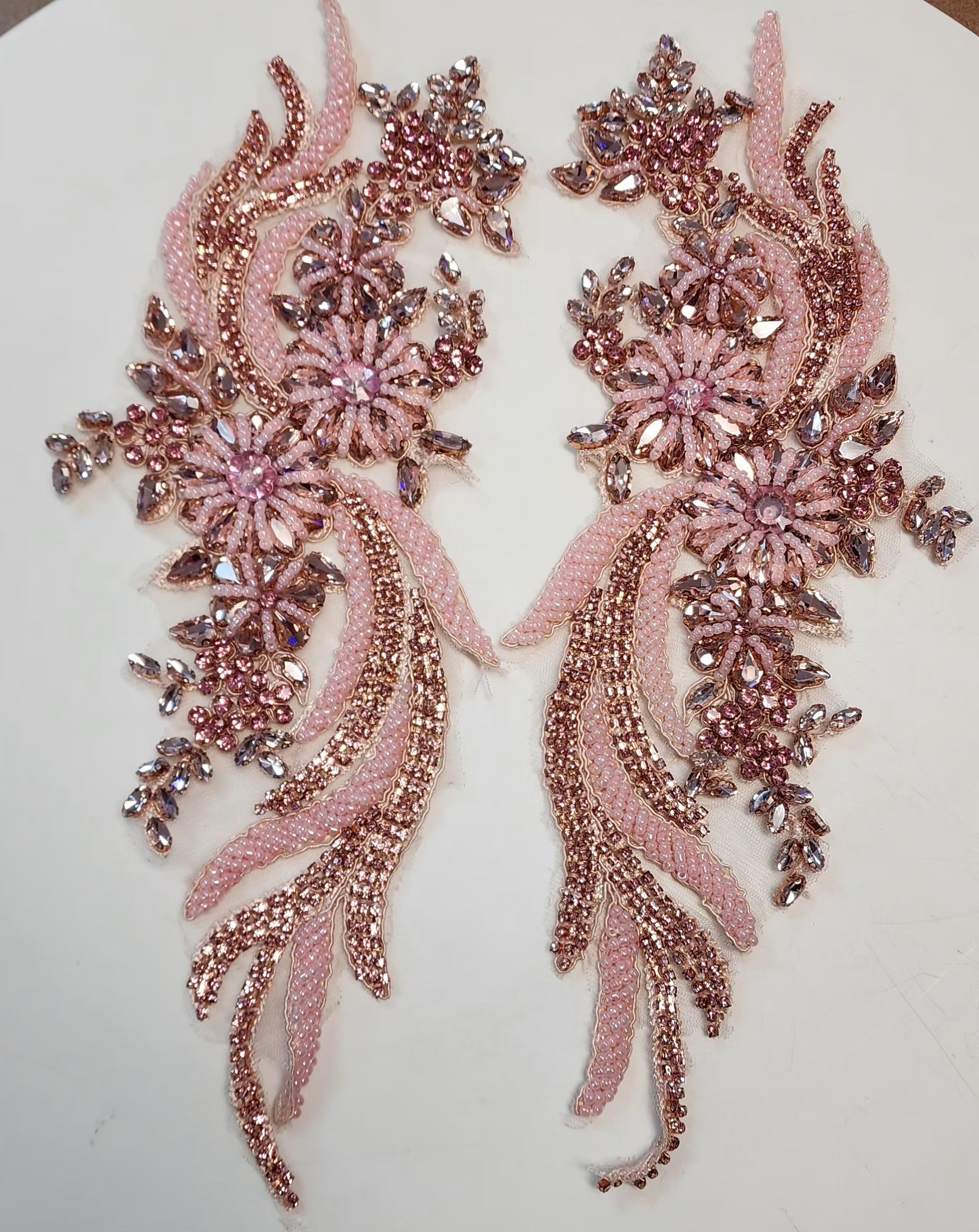 Emerald Applique Pair