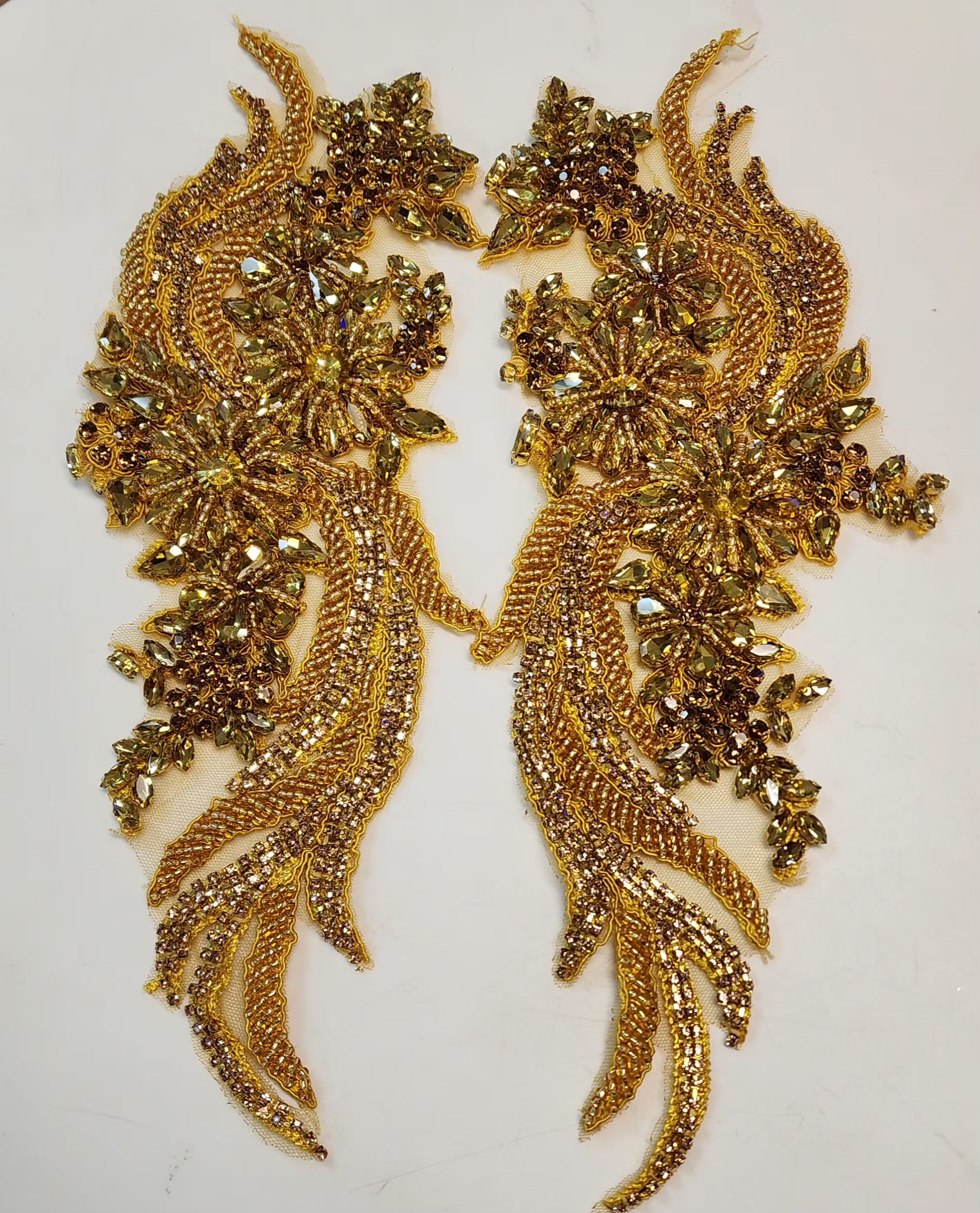 Emerald Applique Pair