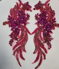 Emerald Applique Pair