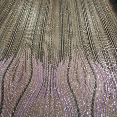 Wave Beaded Mesh (Purple)