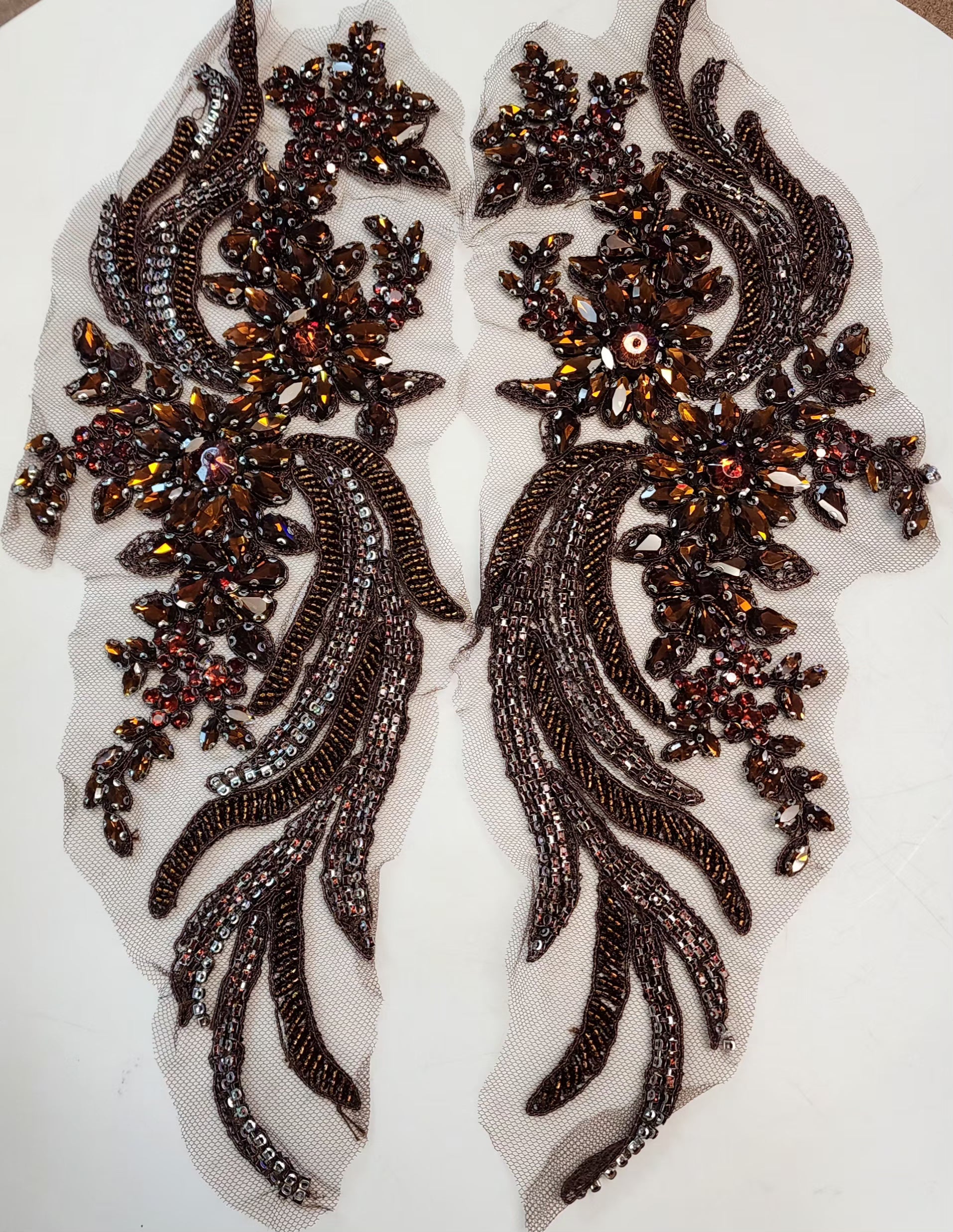 Emerald Applique Pair