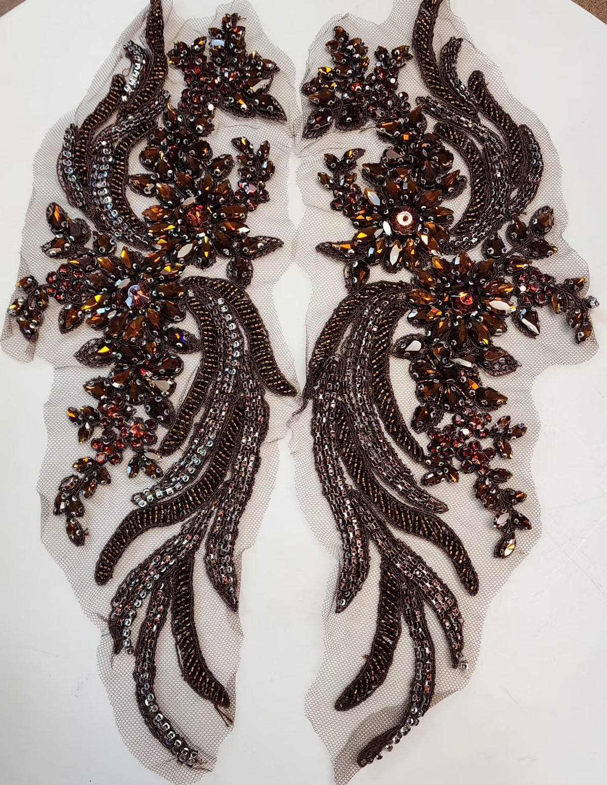 Emerald Applique Pair