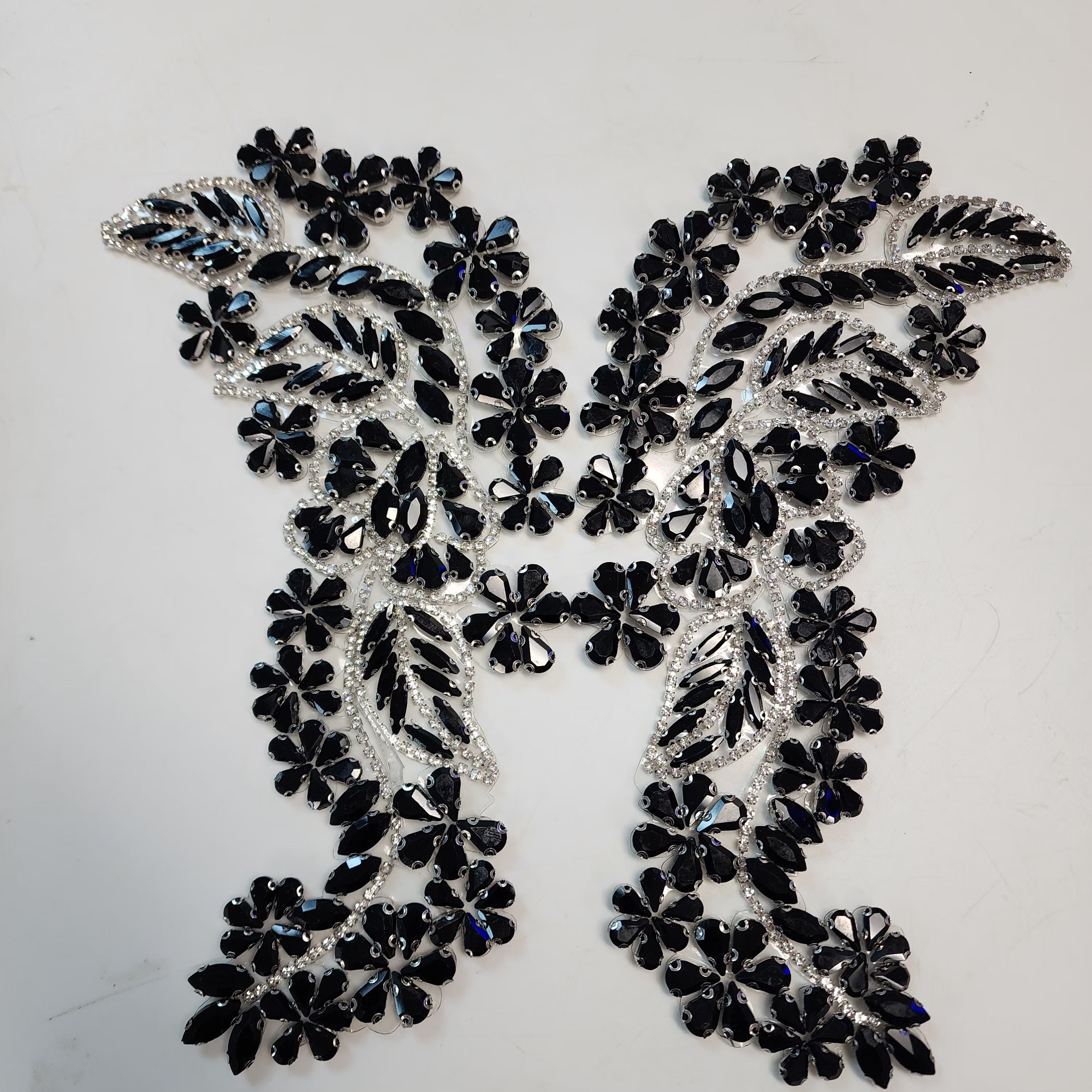Iris Iron-On Applique Pair