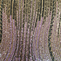 Wave Beaded Mesh (Purple)