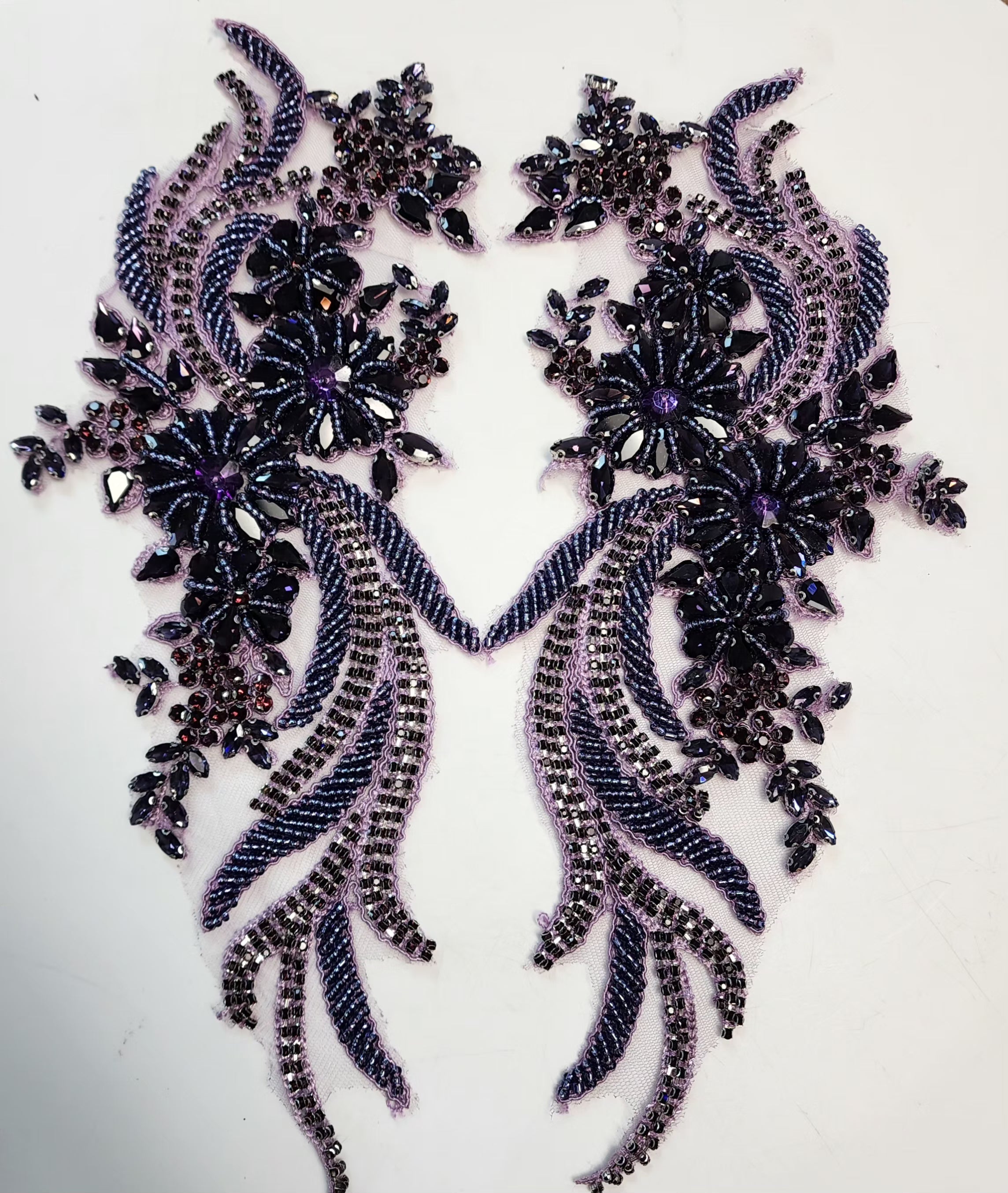 Emerald Applique Pair