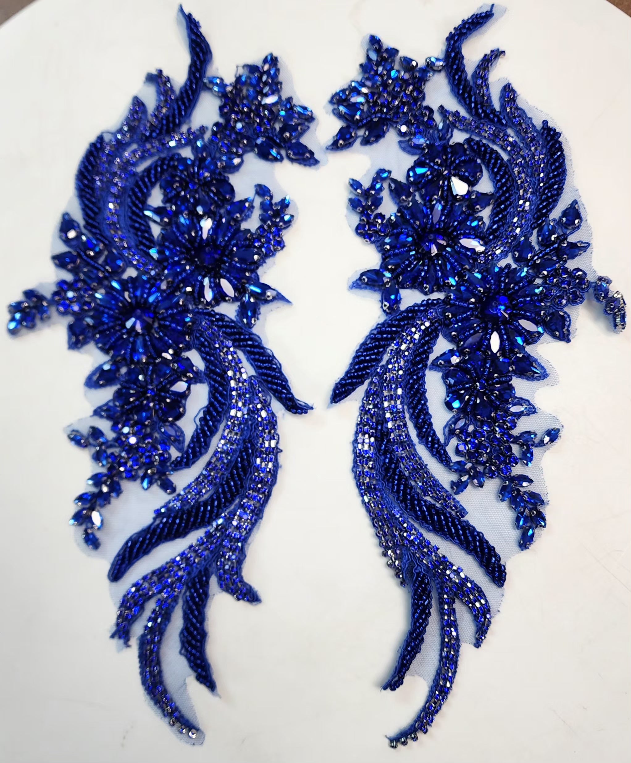 Emerald Applique Pair