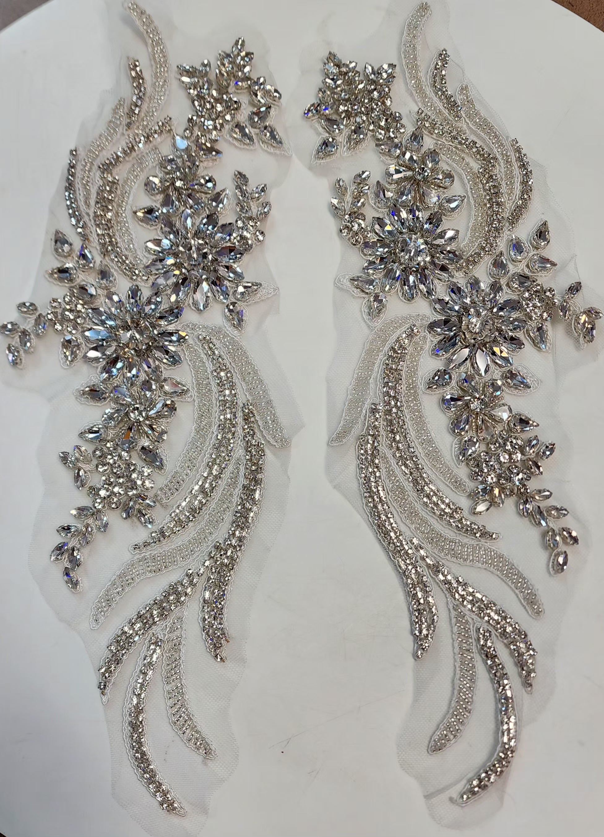 Emerald Applique Pair