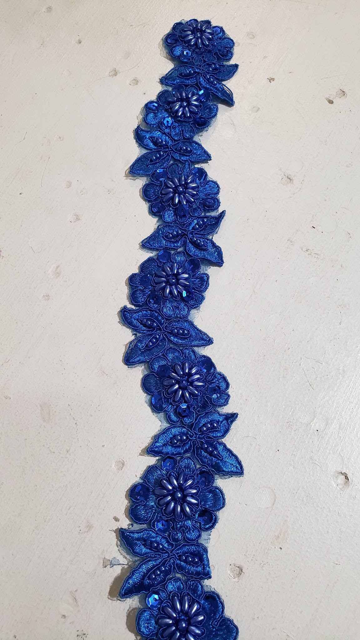 Beaded floral Embroidery Trim