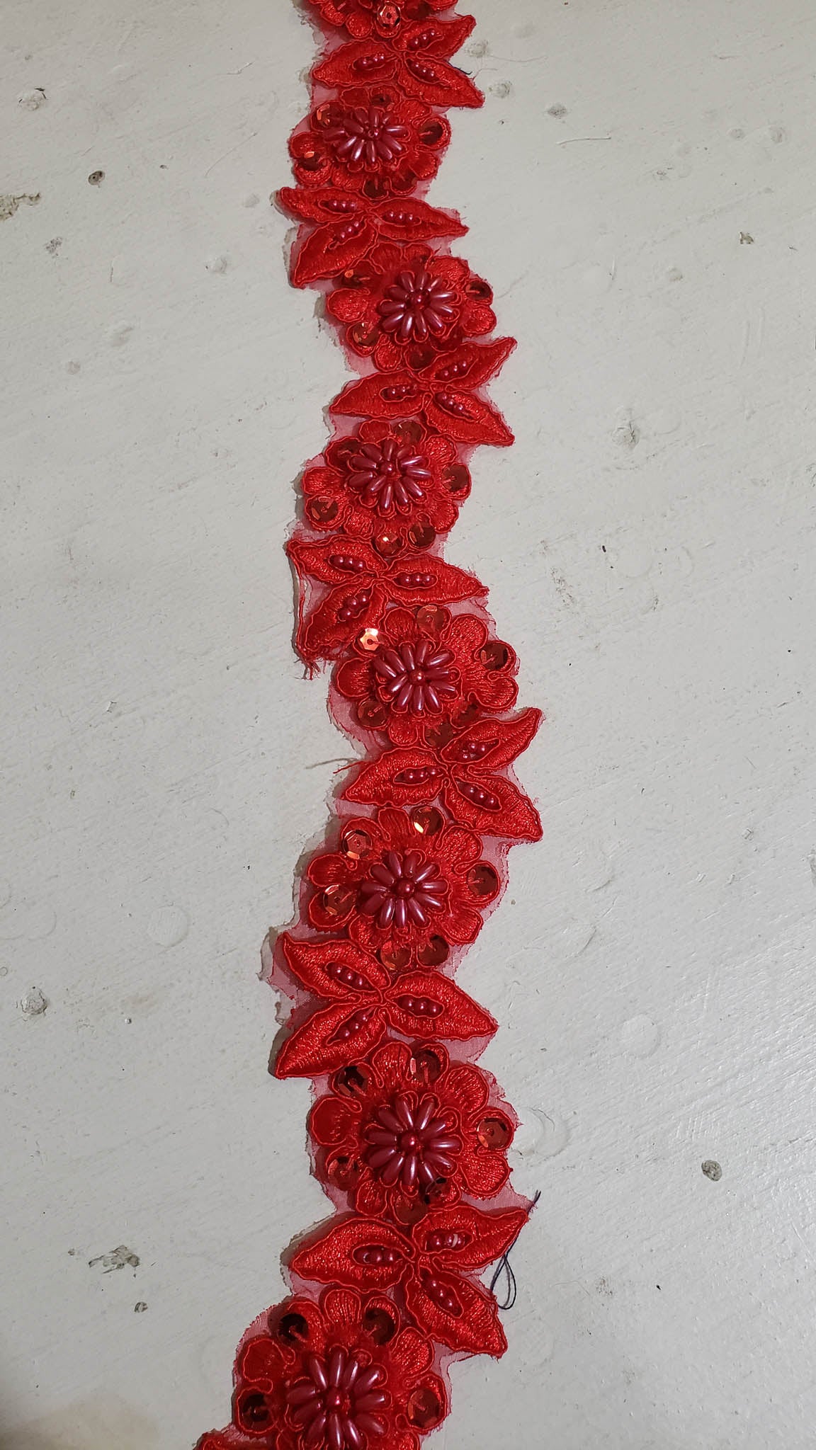 Daisy Floral Embroidered Trim